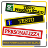 Patch ricamata personalizzata 12,5×2,5 cm