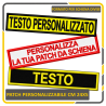 Patch ricamata personalizzata 24x5 cm da schiena