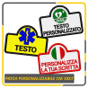 Patch ricamata personalizzata 10×7 cm