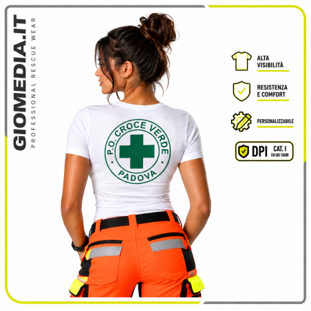 T-shirt Donna Volontario P.O. Croce Verde Padova | GioMedia