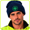 Berretto invernale P.O. Croce Verde Padova blu navy indossato