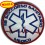 PATCH RICAMATA ROTONDA "MEDICO" CON VELCRO DIAM. 7