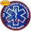 PATCH RICAMATA ROTONDA "MEDICO" CON VELCRO