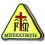 Etichetta Patch Ricamata Nuova Misericordia con tricolore 9x7,5 Cm 